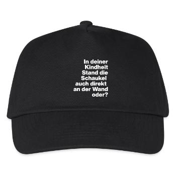SWING ON THE WALL, STUPID, SARCASM, NAUGHTY - Kids’ Baseball Cap - black - Front