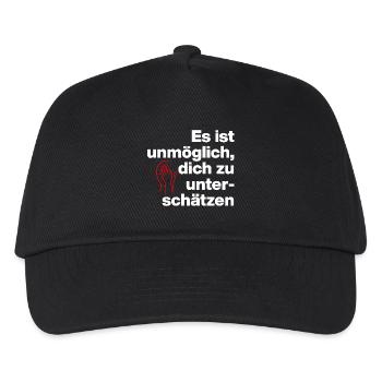 ES IST UNMÖGLICH, DICH UNTERSCHÄTZEN. SARKASMUS - Kinder Basecap - Schwarz - Vorne