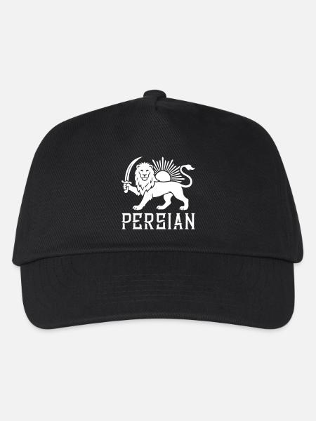Persischer Löwe Persien Iran - Kinder Basecap - Schwarz