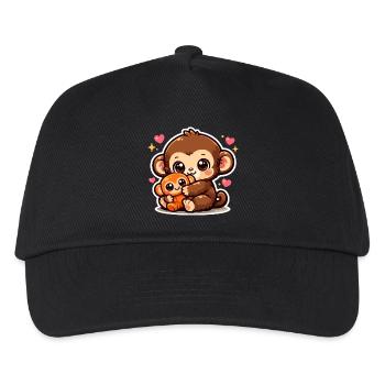 Frappe le Singe Japon - Casquette de baseball Enfant - noir - Devant