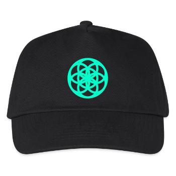 Topological matrix abstract geometry - Kids’ Baseball Cap - black - Front