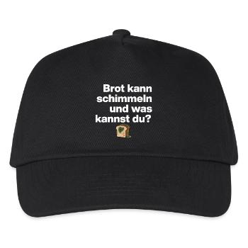 BROT SCHIMMELN UND DU? SARKASMUS GESCHENK WITZIG - Kinder Basecap - Schwarz - Vorne