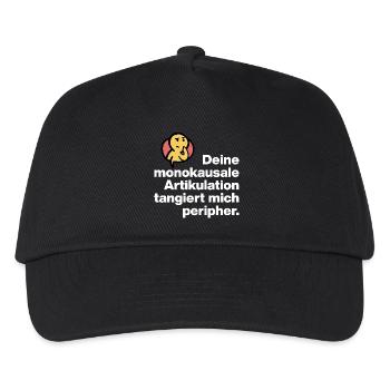 YOUR MONOCAUSAL ARTICULATION, STUPID SARCASM - Kids’ Baseball Cap - black - Front