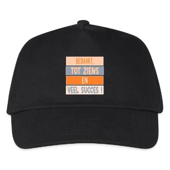 Thanks - Good luck - Kids’ Baseball Cap - black - Front