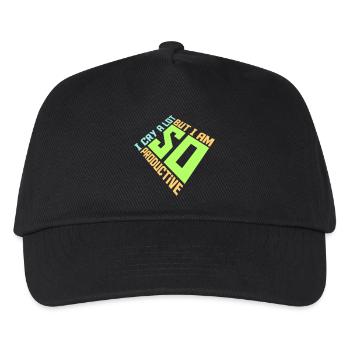 I Cry A Lot But I Am So Productive Lustig Emotion - Kinder Basecap - Schwarz - Vorne