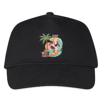 Surfing West Coast - Kids’ Baseball Cap - black - Front