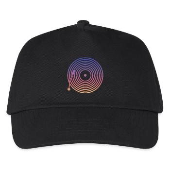 DJ Vinyl Music - Kids’ Baseball Cap - black - Front
