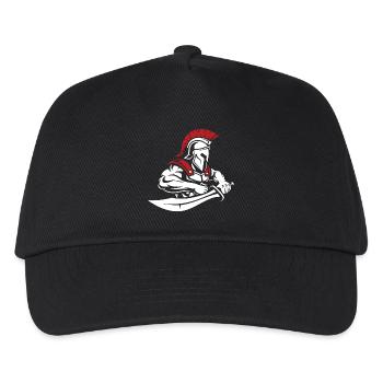 Spartan Warrior Sword Bust Spartan Mascot - Kids’ Baseball Cap - black - Front