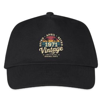 April 1971 - April 1971 - Kids’ Baseball Cap - black - Front
