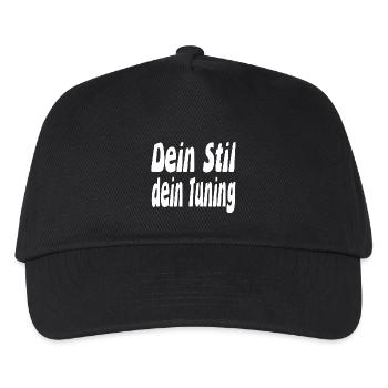 Tuning - Kinder Basecap - Schwarz - Vorne