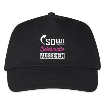 So gut kann nur eine Betriebswirtin aussehen - Kinder Basecap - Schwarz - Vorne