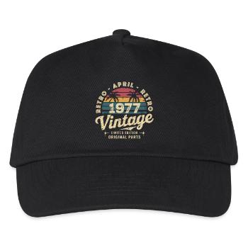 April 1977 - April 1977 - Kids’ Baseball Cap - black - Front