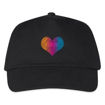 Rowing Rowing Heart - Kids’ Baseball Cap - black - Front
