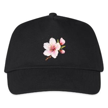 Almond Blossom Pink Spring Flower - Kids’ Baseball Cap - black - Front