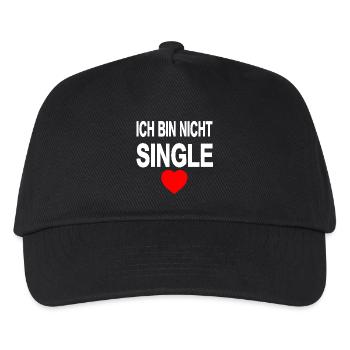 Single - Kinder Basecap - Schwarz - Vorne