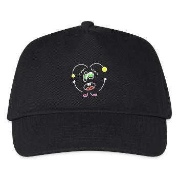 Crazy-Heartbeat - Kinder Basecap - Schwarz - Vorne