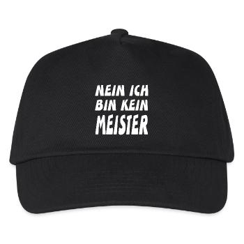 Meister - Kinder Basecap - Schwarz - Vorne