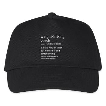 Weightlifting Routine Perfect Day Gym Checklist - Kids’ Baseball Cap - black - Front