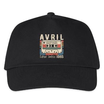 April 1985 April 1985 - Kids’ Baseball Cap - black - Front