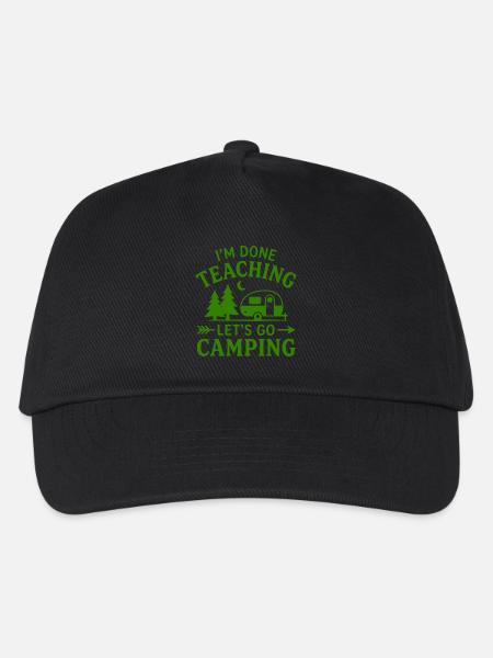 T-Shirt Pensionierter Lehrer-Campingkarawane - Kinder Basecap - Schwarz