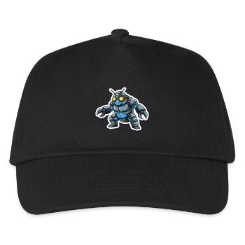 Guerrier_Bionique_Steampunk_Armure_Acier_Bleu - Kinder Basecap - Schwarz - Vorne