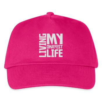 Vivre ma vie la plus correcte Drôle de dicton, médiocre - Casquette de baseball Enfant - fuchsia - Devant