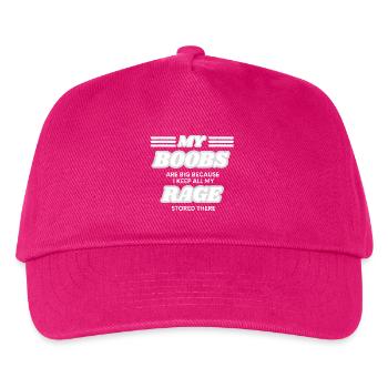 Big Boobs - Kids’ Baseball Cap - fuchsia - Front