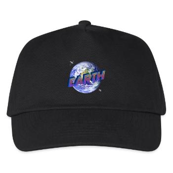 EARTH - Outer Space Series - Kids’ Baseball Cap - black - Front