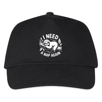 I need a nap - Kids’ Baseball Cap - black - Front
