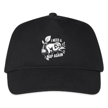 I need a nap - Kids’ Baseball Cap - black - Front