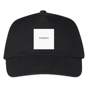 Minimalism – Less is More Design - Kids’ Baseball Cap - black - Front