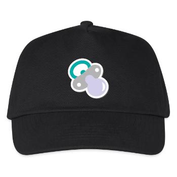 schnuller - Kinder Basecap - Schwarz - Vorne