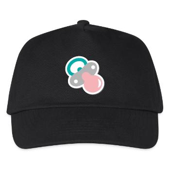 schnuller - Kinder Basecap - Schwarz - Vorne