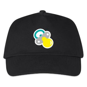 schnuller - Kinder Basecap - Schwarz - Vorne