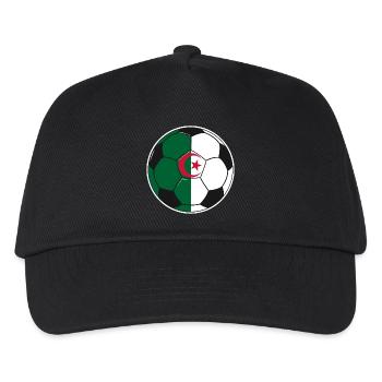 Fußball – Team Algerien - Kinder Basecap - Schwarz - Vorne