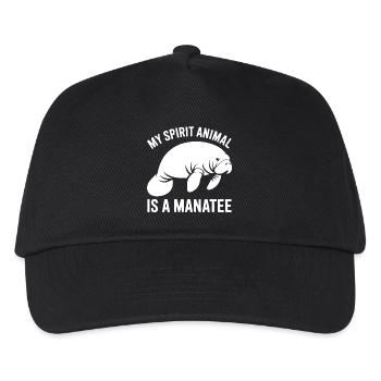 Manatee Spirit Tier - Kinder Basecap - Schwarz - Vorne