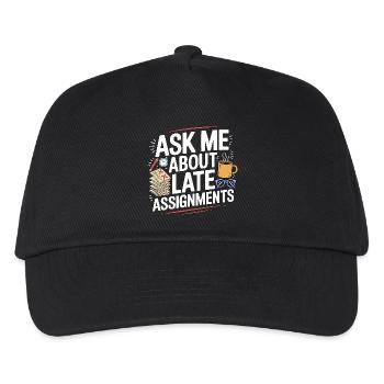 Professeur de lycée Demandez-moi des sujets de la matière - Casquette de baseball Enfant - noir - Devant