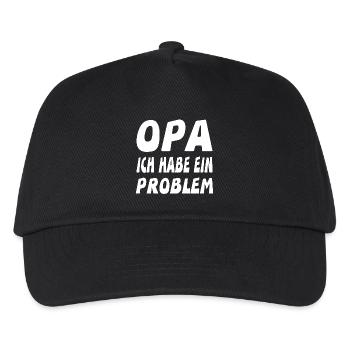 Opa - Kinder Basecap - Schwarz - Vorne