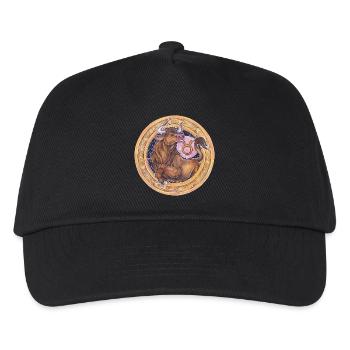 Zodiac Sign Zodiac Taurus Taurus Gift - Kids’ Baseball Cap - black - Front