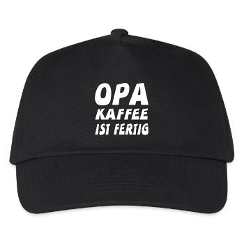 Opa - Kinder Basecap - Schwarz - Vorne