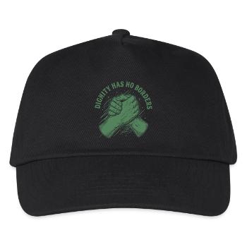 Les droits de l’homme : la dignité rétro n’a pas de déclaration frontalière - Casquette de baseball Enfant - noir - Devant