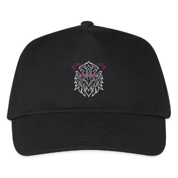 Golden Eagle Totem Bird Pink Eyes and Smoke - Kids’ Baseball Cap - black - Front