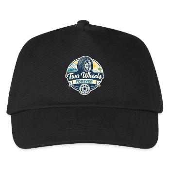 Zwei Räder Forever - Kinder Basecap - Schwarz - Vorne
