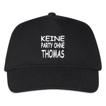 Thomas - Kinder Basecap - Schwarz - Vorne