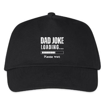 Papa-Witz - Kinder Basecap - Schwarz - Vorne