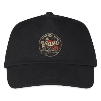 Passion vinyle et voitures V8 - Casquette de baseball Enfant - noir - Devant