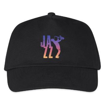 Jazz Retro - Kinder Basecap - Schwarz - Vorne