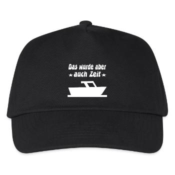 Motorboot - Kinder Basecap - Schwarz - Vorne
