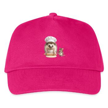 Igelbäcker mit Maushelfer - Kinder Basecap - Fuchsia - Vorne