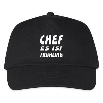 Chef - Kinder Basecap - Schwarz - Vorne